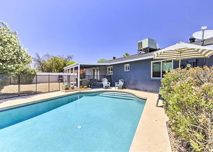 Ferienhaus 3 Mi To Asu! Snowbird Poolside Escape In